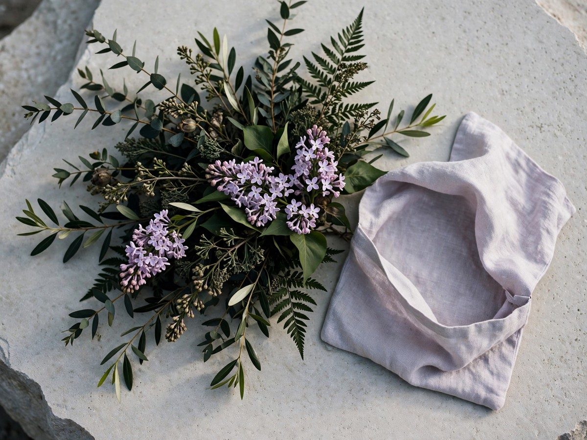 An arrangement with a deliberate pocket of open space