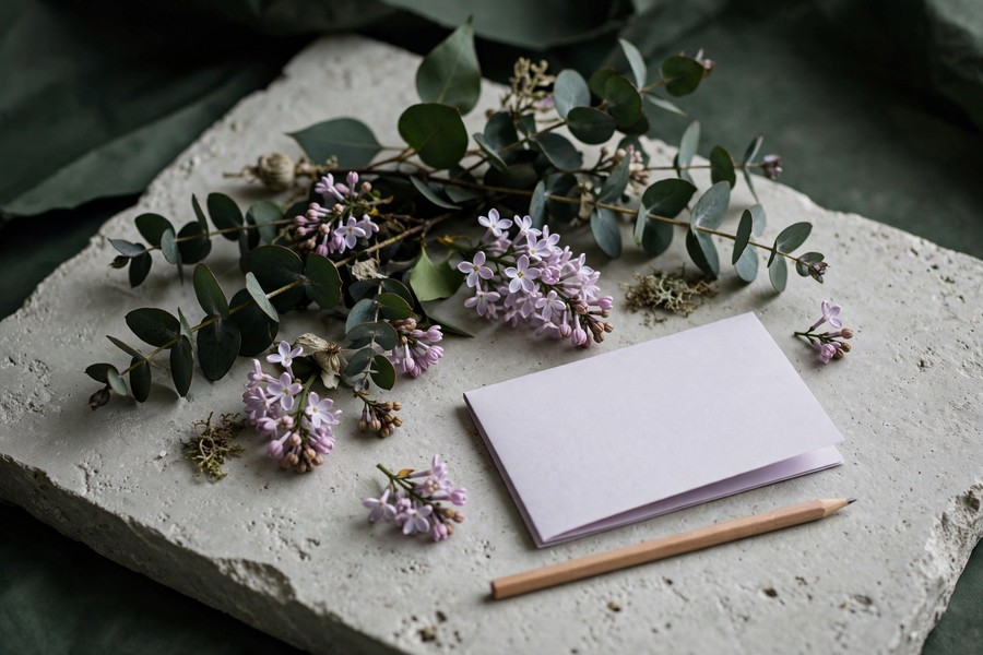 Notes and choices — floral still life